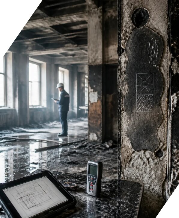 Обследование зданий после пожара в Чапаевске от 15323 р. | ЭкспертизаРоссия