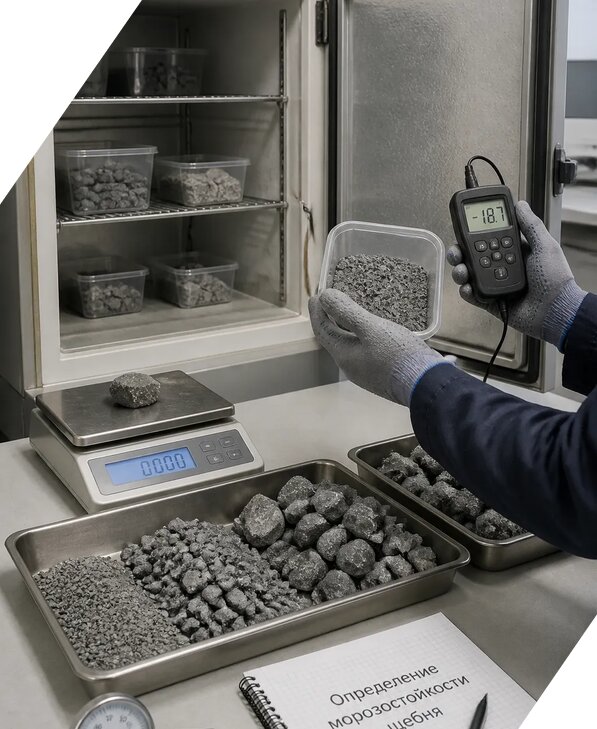 Определение морозостойкости щебня в Чапаевске от 3575 р. | ЭкспертизаРоссия